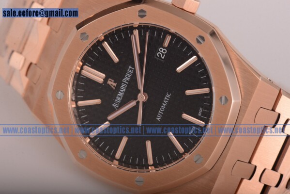 Audemars Piguet 1:1 Replica Royal Oak 41 MM Watch Rose Gold 15400or.oo.1220or.01(JF) - Click Image to Close